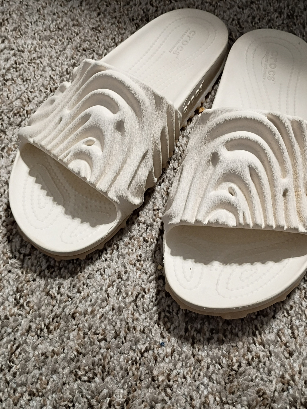 Crocs Classic All-Terrain Cream Slide Sandals
